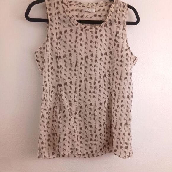 Gap printed sleeveless viscose blend top size S - Picture 1 of 8